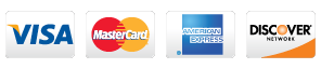 We accept all major credit cards We accept all major credit cards